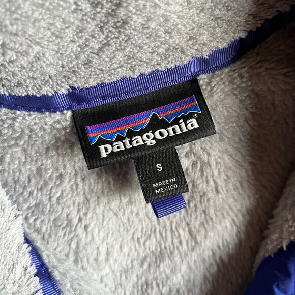 Patagonia gray and purple-blue Re-Tool pullover S - Picture 3 of 11